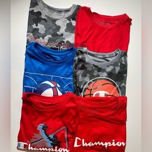 Bundle of 6 Boys Champion Size 10/12 Short Sleeve Shirts